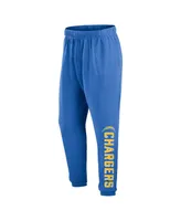 Men's Fanatics Powder Blue Los Angeles Chargers Chop Block Fleece Sweatpants