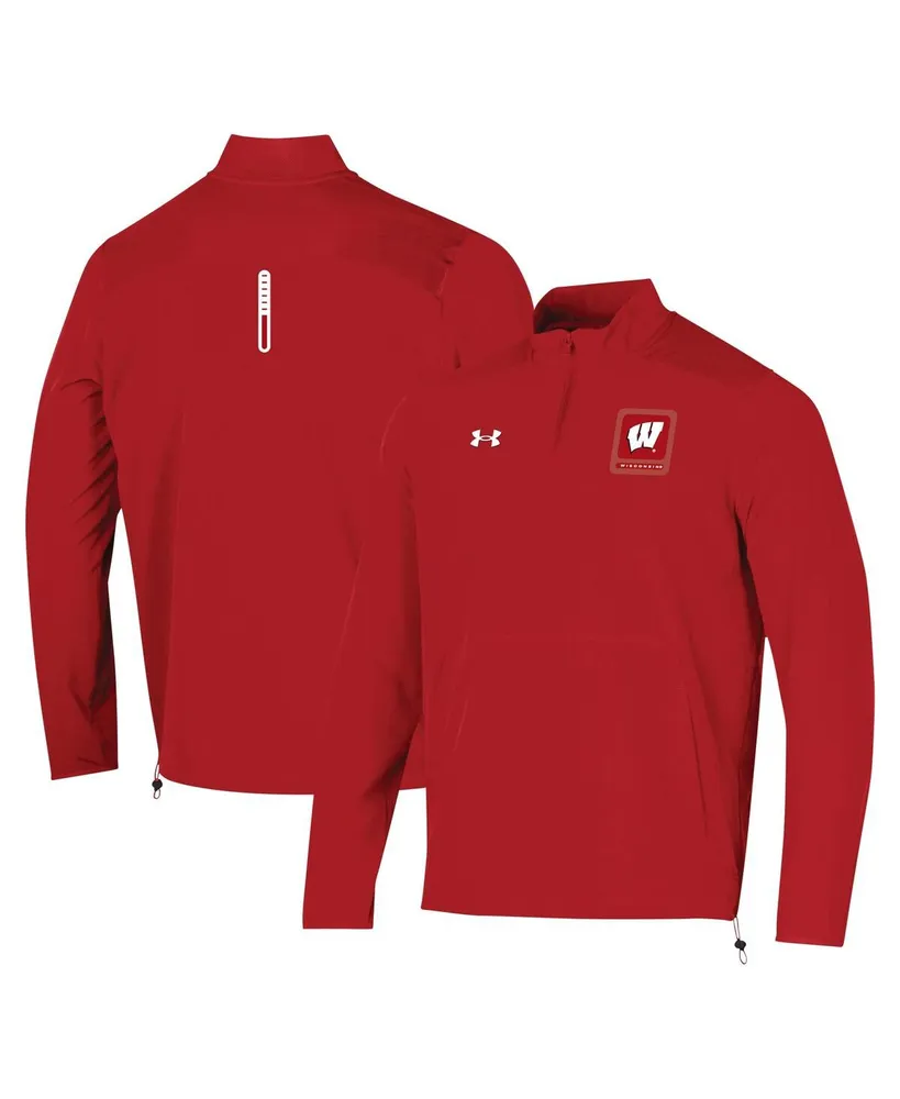 Wisconsin Badgers Under Armour 2023 Sideline Armour Fleece Hooded