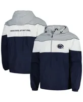 Men's G-iii Sports by Carl Banks Navy Penn State Nittany Lions Center Line Half-Zip Raglan Hoodie Jacket