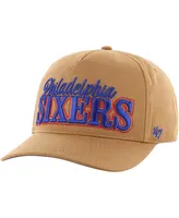 Men's '47 Brand Tan Philadelphia 76ers Barnes Hitch Adjustable Hat