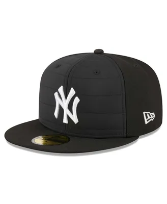 Men's New Era Black York Yankees Quilt 59FIFTY Fitted Hat