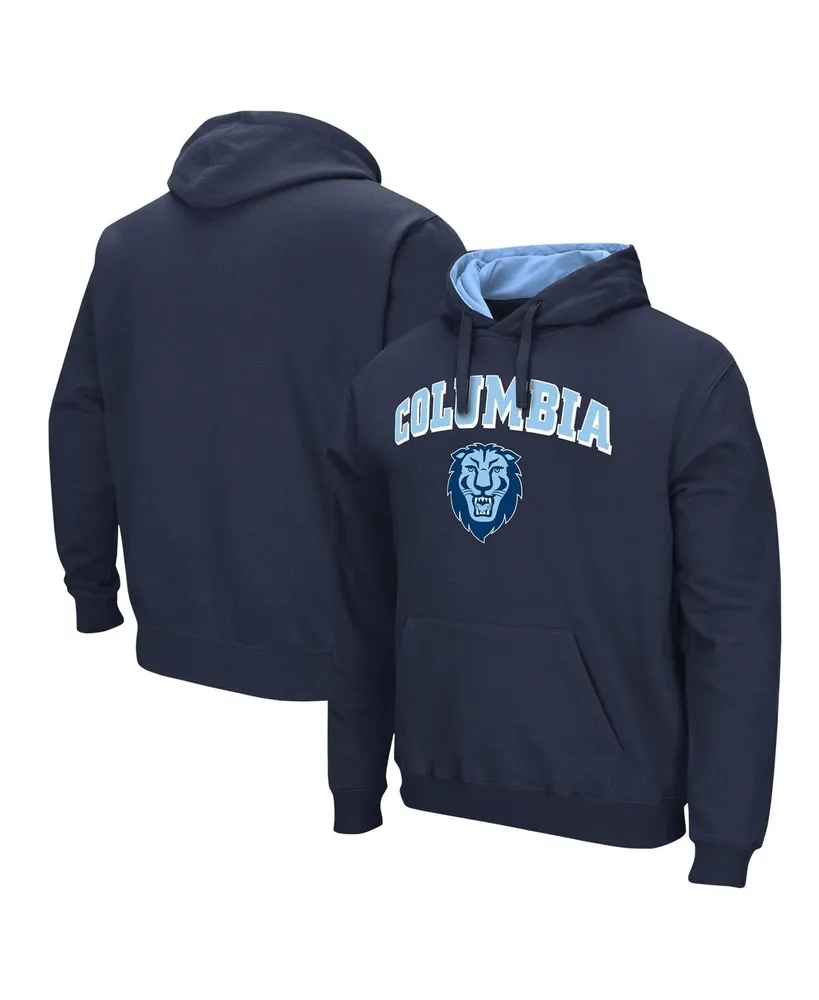 Men's Colosseum Navy Columbia University Arch and Logo Pullover Hoodie