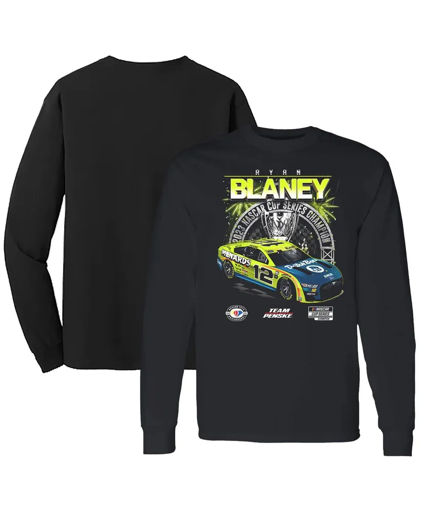 Men's Team Penske Black Ryan Blaney 2023 Nascar Cup Series Champion Official Long Sleeve T-shirt