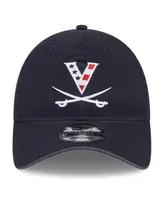 Men's New Era Navy Virginia Cavaliers Red, White & Hoo 9TWENTY Trucker Adjustable Hat