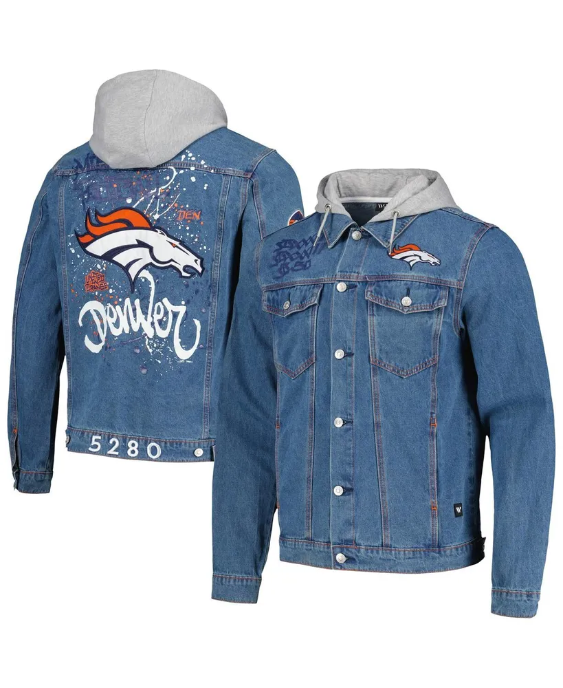 Men's The Wild Collective Chicago Bears Hooded Full-Button Denim Jacket -  Yahoo Shopping