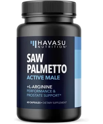 Havasu Nutrition Saw Palmetto + L-Arginine Capsules, Havasu Nutrition, 60ct