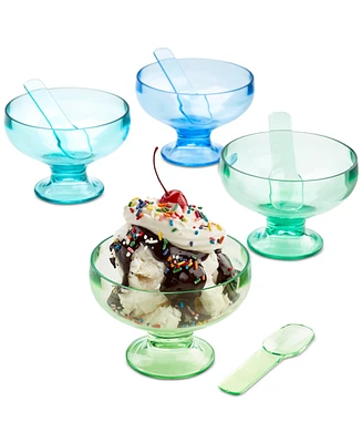 The Cellar Set of 4 Ice Cream Cups with Spoons