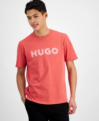 Hugo by Boss Men's Regular-Fit Embroidered Logo Graphic T-Shirt