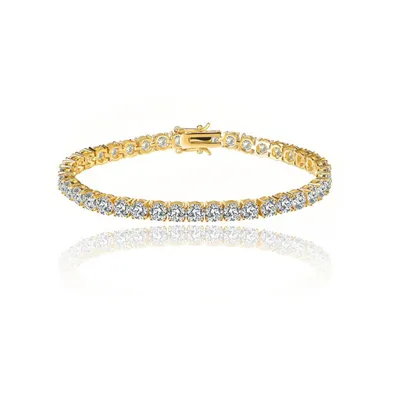 Hollywood Sensation Tennis Bracelet for Women with 1/8 Ct Cubic Zirconia