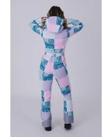 Women's Patchwork Chic Ski Suit