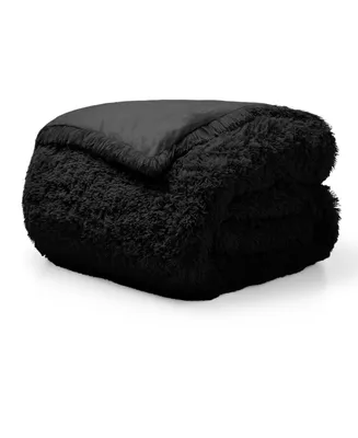 Bare Home Shaggy Faux Fur Duvet Cover