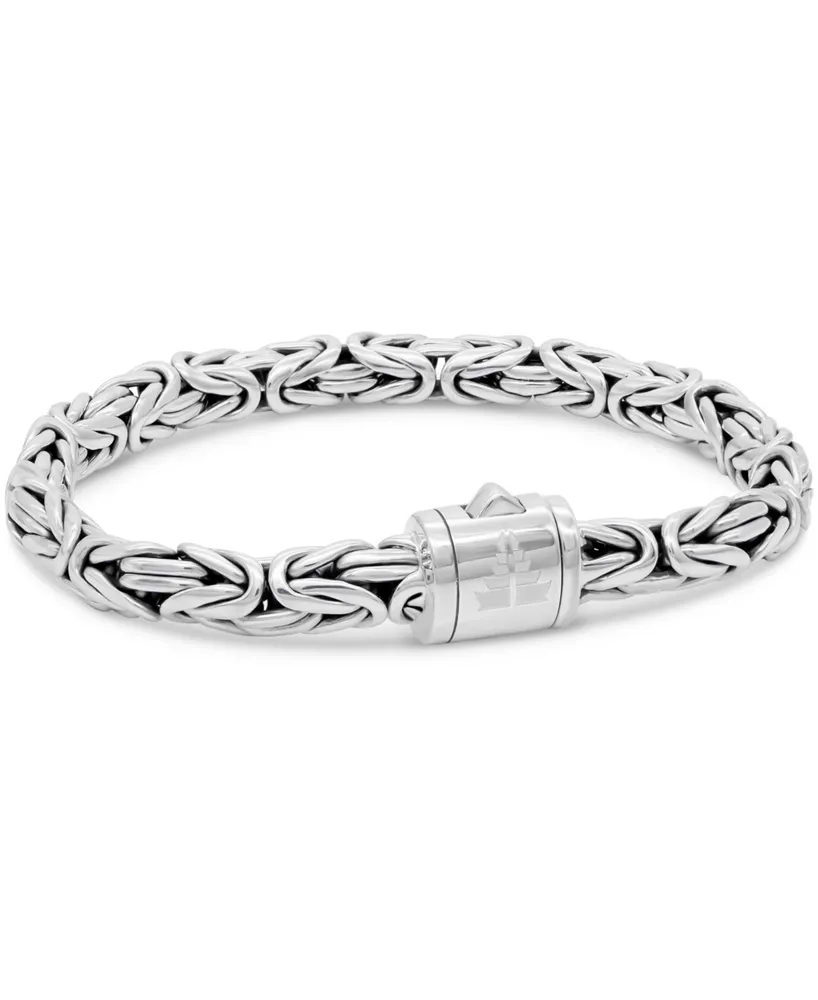 Borobudur Oval 7mm Chain Bracelet in Sterling Silver