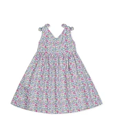 Hope & Henry Girls' Sleeveless Bow Shoulder Swing Dress, Infant