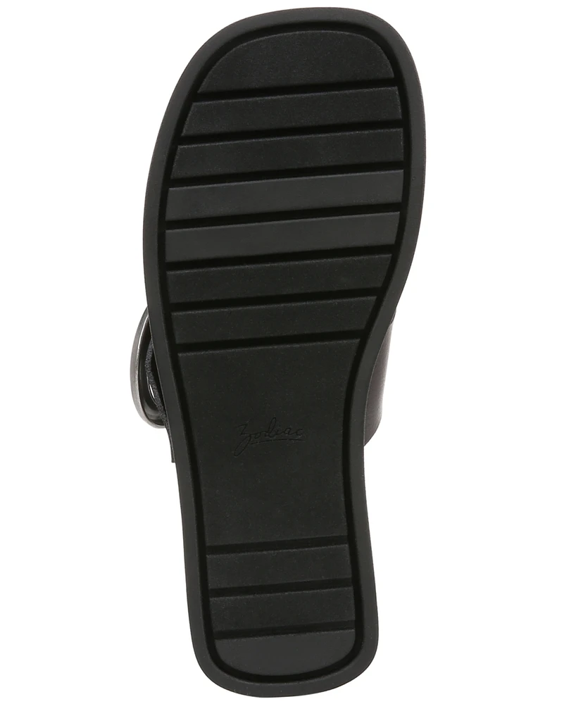 Zodiac Women's Jadon T-Strap Buckled Slip-On Sandals