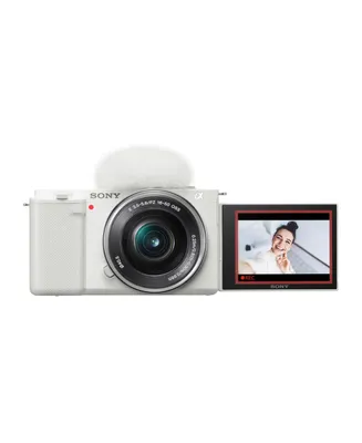 Sony Alpha Zv-E10 Aps-c Mirrorless Vlog Camera with 16-50mm Lens (White)