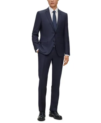 Boss by Hugo Men's Slim-Fit Checked Suit