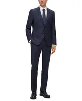 Boss by Hugo Boss Men's Slim-Fit Checked Suit