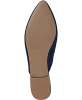 Journee Collection Women's Aniee Wide Width Knit Slip On Mules