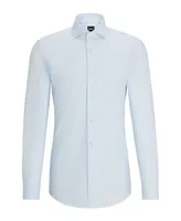 Boss by Hugo Men's Easy-Iron Structured Stretch Cotton Slim-Fit Dress Shirt