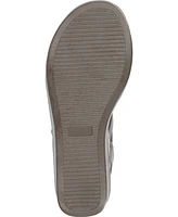 Journee Collection Women's Bianca Double Buckle Platform Wedge Sandals