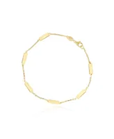 The Lovery Gold Bar Chain Bracelet 14K Gold