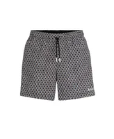 Boss by Hugo Men's Micro-Print Quick-Drying Swim Shorts