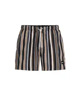 Boss by Hugo Men's Quick-Dry Fabric Striped Swim Shorts
