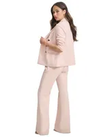 Dkny Petite Double Breasted Blazer Wide Leg Pants