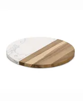 Hic Kitchen Maison Du Fromage 9-Piece Charcuterie Round Cheese Board and Cheese Tools Set