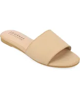 Journee Collection Women's Kolinna Slip On Flat Sandals