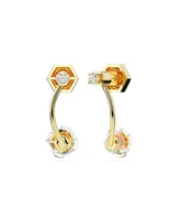 Swarovski Mixed Cuts, White, Gold-Tone Numina Earring Jackets