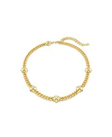 Swarovski Round Cut, White, Gold-Tone or Ruthenium Plated Numina Necklace