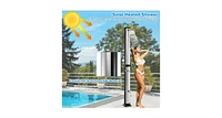 7.2 Feet Solar-Heated Outdoor Shower with Free-Rotating Shower Head