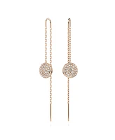 Swarovski White, Rhodium Plated or Rose-Gold Tone Meteora Drop Earrings