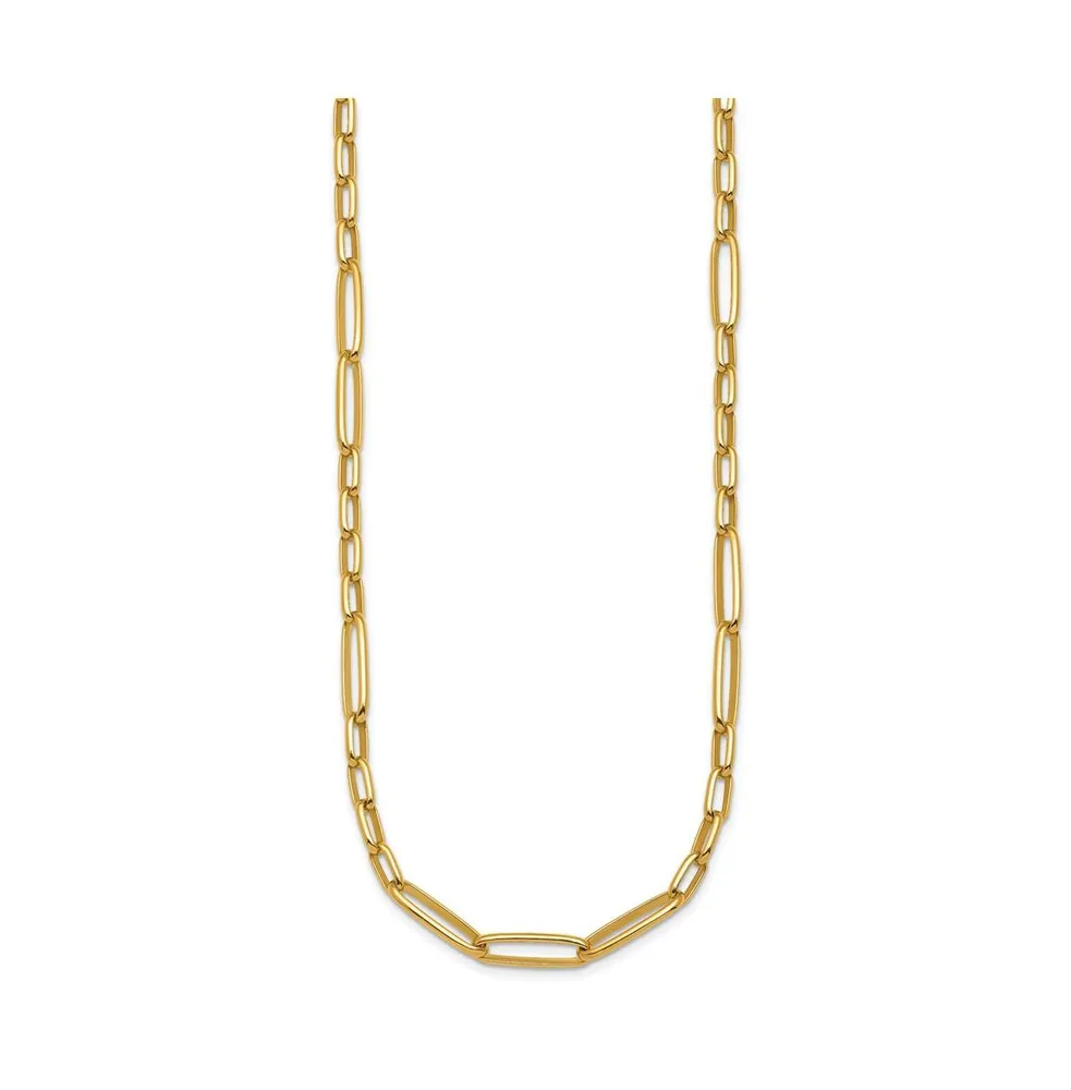 18k Yellow Gold Oval Links Necklace