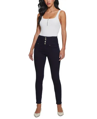 Guess Women's Corset Shape Up Skinny Ankle Jeans
