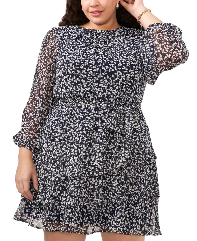 MSK Plus Size Embellished Chiffon Blouse - Macy's