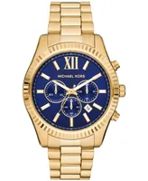 Michael Kors Men's Lexington Chronograph Gold-Tone Stainless Steel Watch 44mm