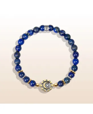 Illuminating Energy - Lapis Moon Charm Bracelet