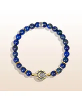 Illuminating Energy - Lapis Moon Charm Bracelet