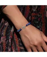 Illuminating Energy - Lapis Moon Charm Bracelet