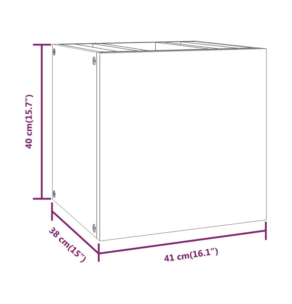 Wall-mounted Bathroom Cabinet 16.1"x15"x15.7" Solid Wood Teak