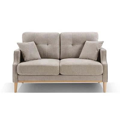 Simplie Fun Living Space Sofa 2 Seater, Loveseat With Waterproof Fabric