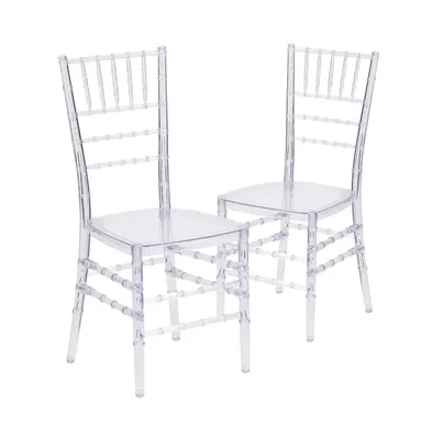 2 Pack Stacking Ghost Chair