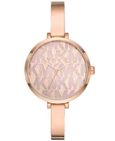 Michael Kors Women's Naia Three-Hand Rose Gold-Tone Alloy Watch 38mm - Rose Gold