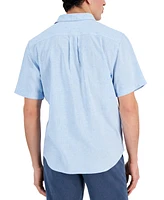 Tommy Bahama Men's Sand Desert Linen Blend Short-Sleeve Button-Down Shirt