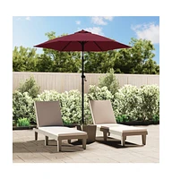 Parasol Burgundy 78.7"x83.1" Aluminum