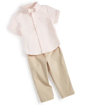 First Impressions Baby Boys Button-Down Shirt and Chino Pants, 2 Piece Set, Created for Macy's