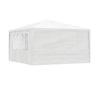 Professional Party Tent with Side Walls 13.1'x13.1' White 0.3 oz/ft²