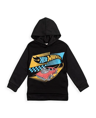 Hot Wheels Toddler Boys Fleece Pullover Hoodie to (2T - 18-20)